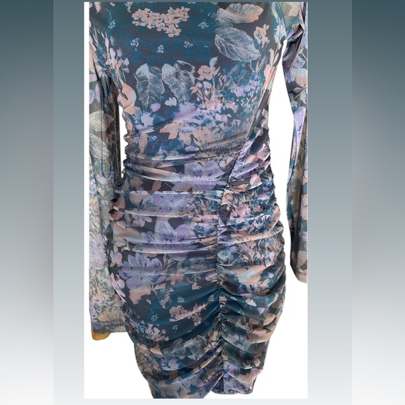 NWT-Free People "Chloe" Midnight Combo floral dress - Picture 6 of 9